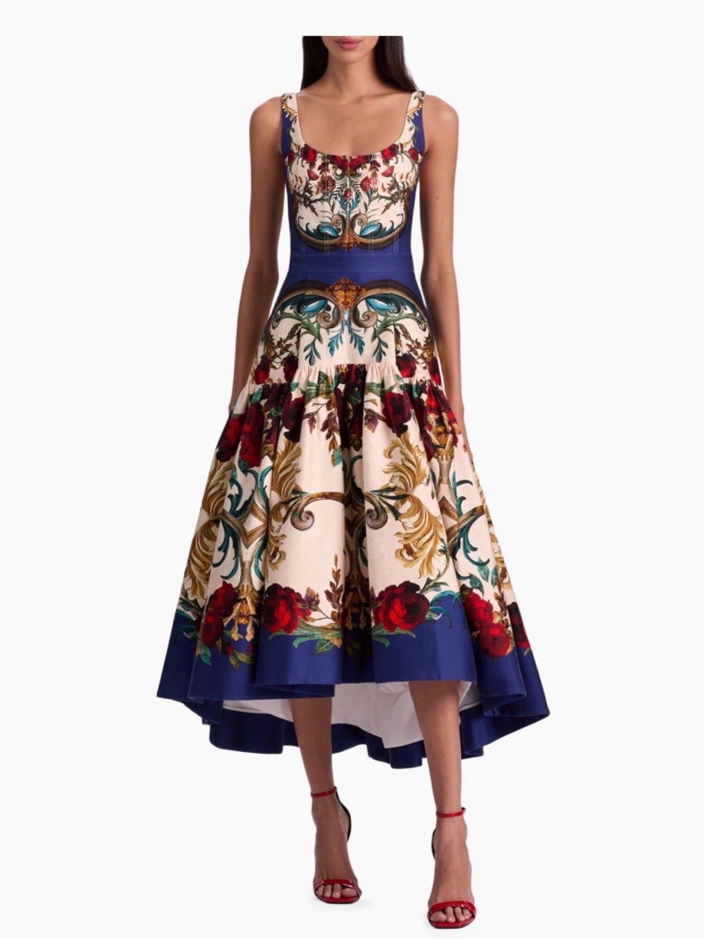 ALICE + OLIVIA
Diana Floral Bustier Cocktail Dress